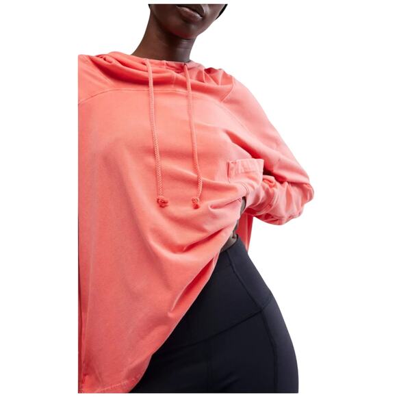 NWT Free People FP Movement Women's Hot Shot Hooded Layer Hibiscus XS - Picture 7 of 9